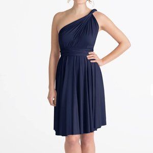 Henkaa Sakura Midi Dress Navy Blue